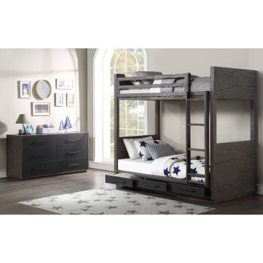 Tritan Bunk Bed With Drawers