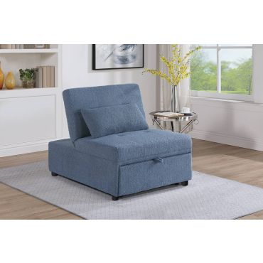 Urien Chair Sleeper Blue Sherpa