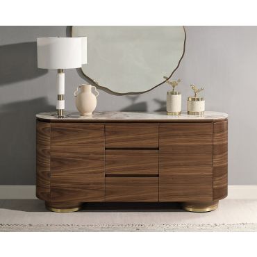 Valor Walnut Finish Server