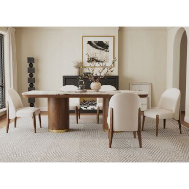 Valor Large Ceramic Top Dining Table