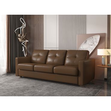 Varina Italian Leather Sofa Sleeper