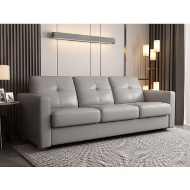 Varina Sofa Sleeper Grey Leather