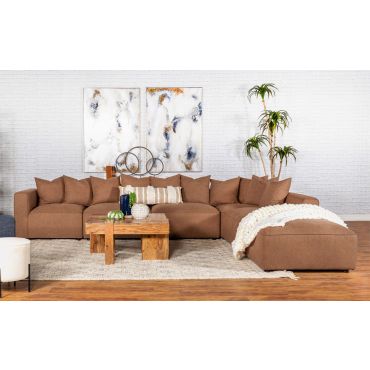 Vega Terracotta 6-Piece Modular Sectional