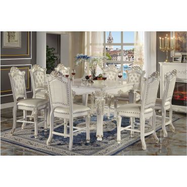 Vendome White Counter Height Table Set