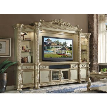 Vendome Patina Gold Entertainment Center