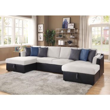 Damion U-Shape Sectional Sleeper With Storage