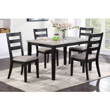 Villa Two Tone 5-Piece Dining Table Set