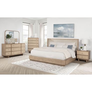 Wieland Platform Wingback Bedroom Set