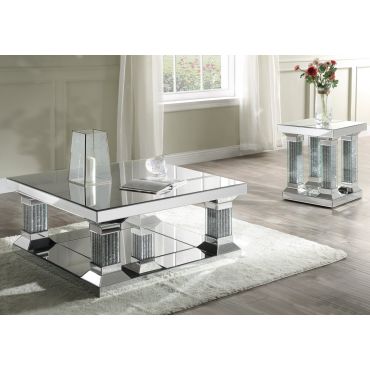 Xena Modern Mirrored Coffee Table