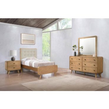 Zaira Mid Century Modern Bedroom Set