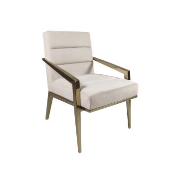 Zina Cream Velvet Accent Chair