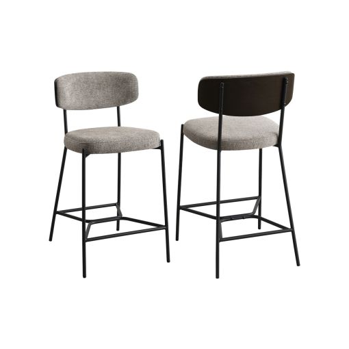 Wally Brown Counter Height Chairs