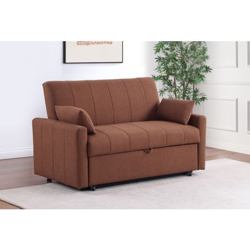 Portland Copper Boucle Sleeper Sofa Bed