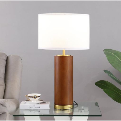 Andres Wood Frame Table Lamp