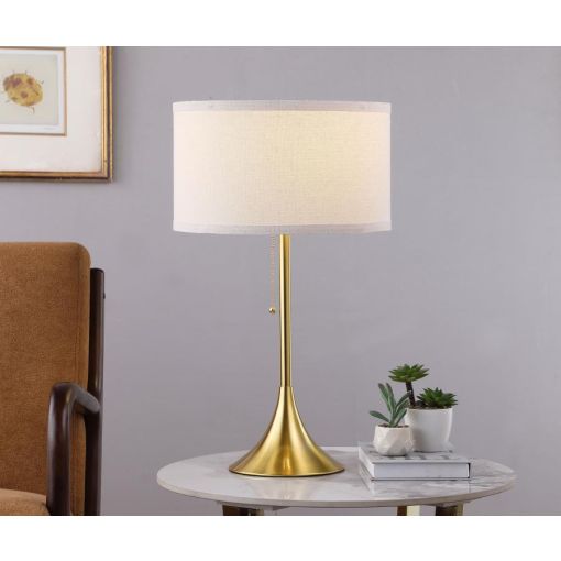 Britt Drum Shade Metal Table Lamp Gold