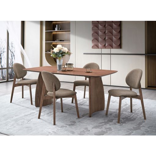 Formosa Dining Table Walnut Finish