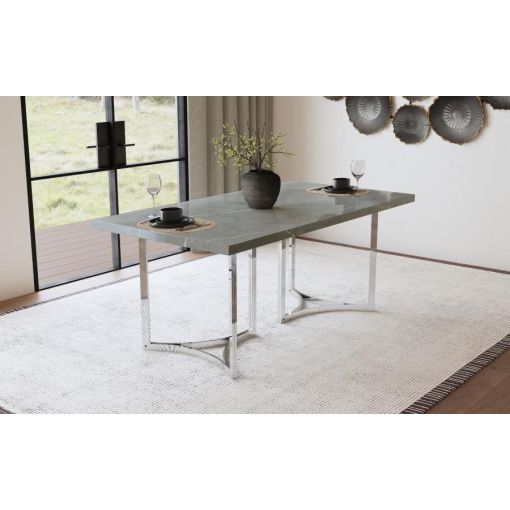 Gerrit Grey Faux Marble Top Dining Table