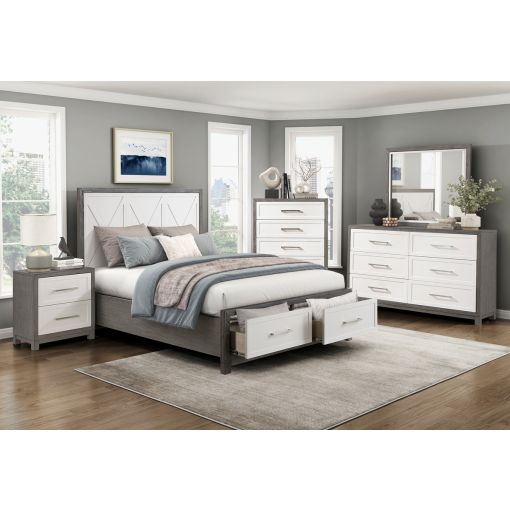 Ilana Two-Tone Bedroom Set