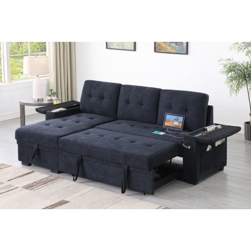 Jansen Sectional Sleeper With Storage