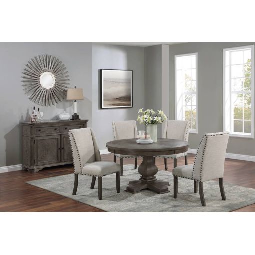 Manfrid Round Dining Table Set