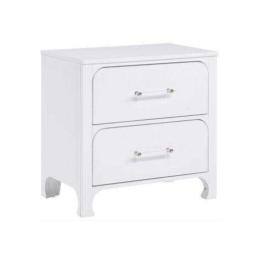 Nathan Night Stand With Acrylic Knobs