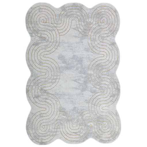 Polar Z325 Grey Gold Area Rug