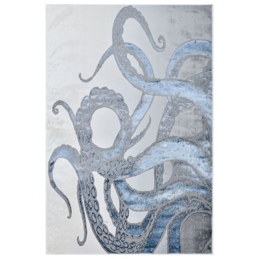 Polar Z339 Octopus Print Area Rug