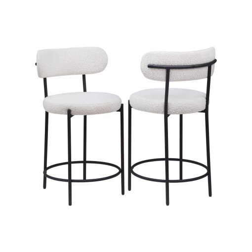 Randi Cream Boucle Counter Height Chairs