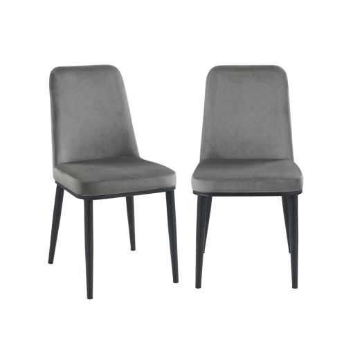 Stanford Grey Velvet Dining Chairs