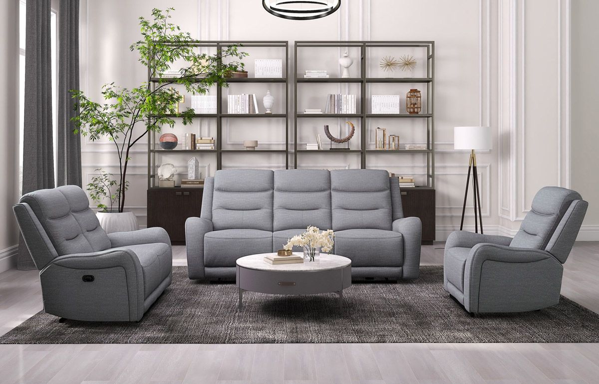 Ackerman Modern Recliner Sofa Set