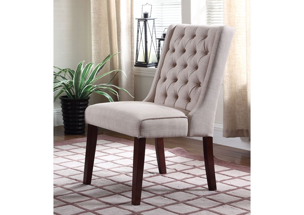 Adan Beige Upholstery Dining Chair