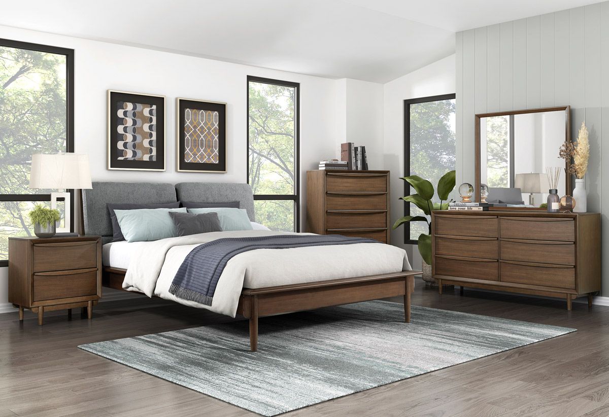 Adelina Mid-Century Modern Bedroom Set