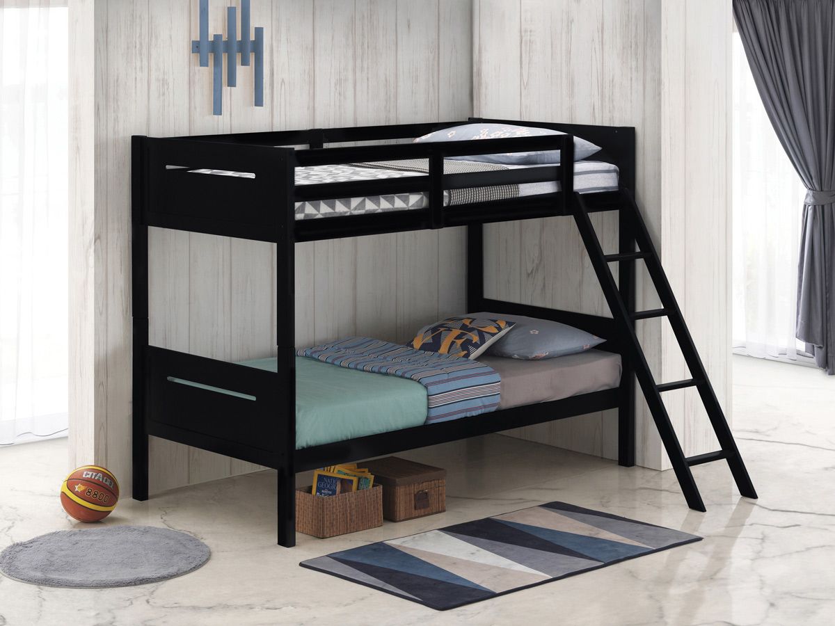 Alissa Black Finish Bunkbed