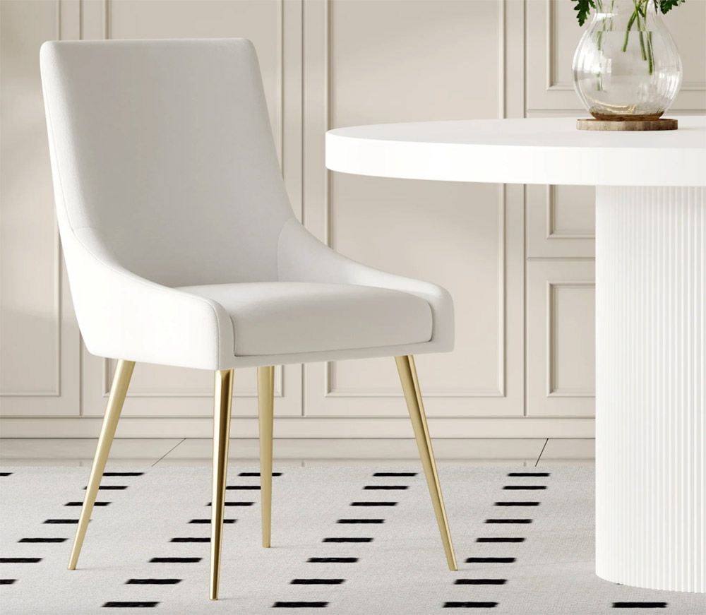 Allspice White Dining Chair