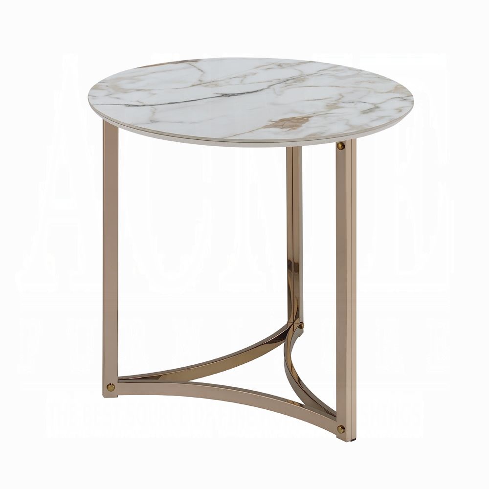 Almo Sintered Stone End Table