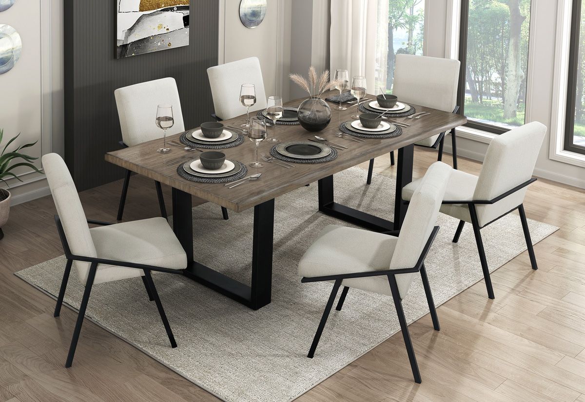 Altair Live Edge Dining Table Set