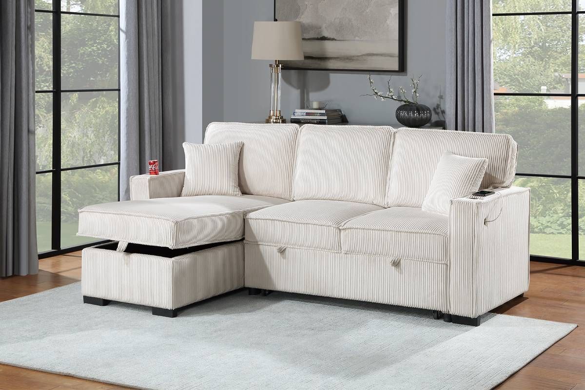 Amie Sectional Sleeper With Storage