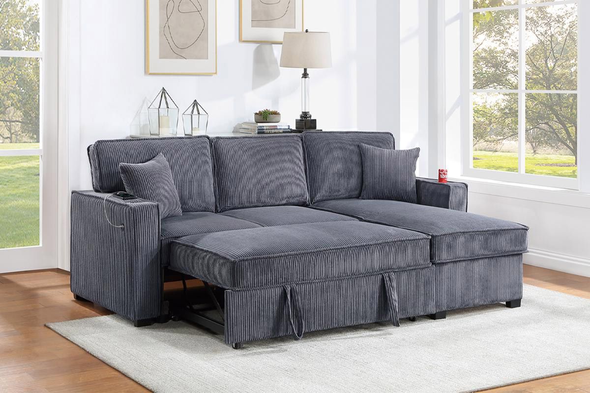 Amie Sectional Sleeper With Storage