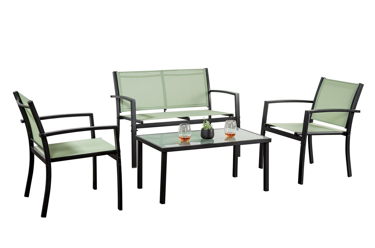 Annabelle Green 4-Piece Outdoor Set