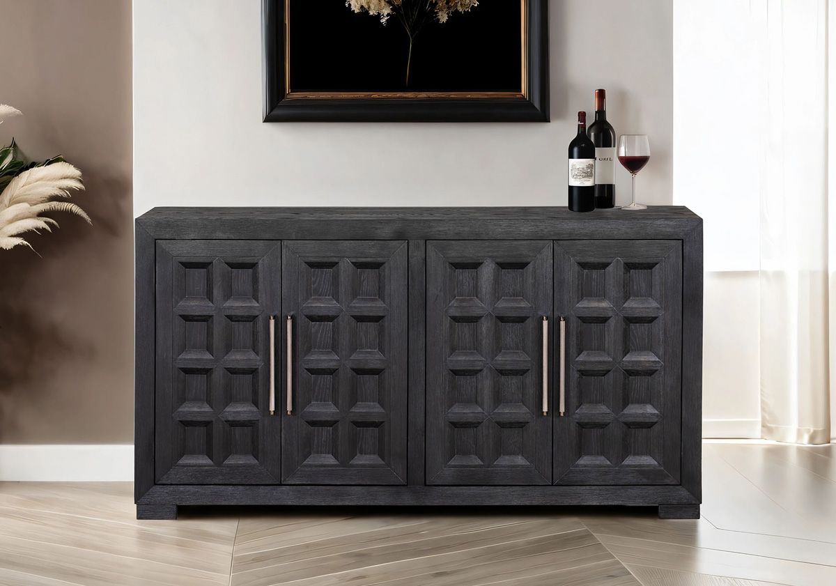 Aristocrat Weathered Black Finish Server