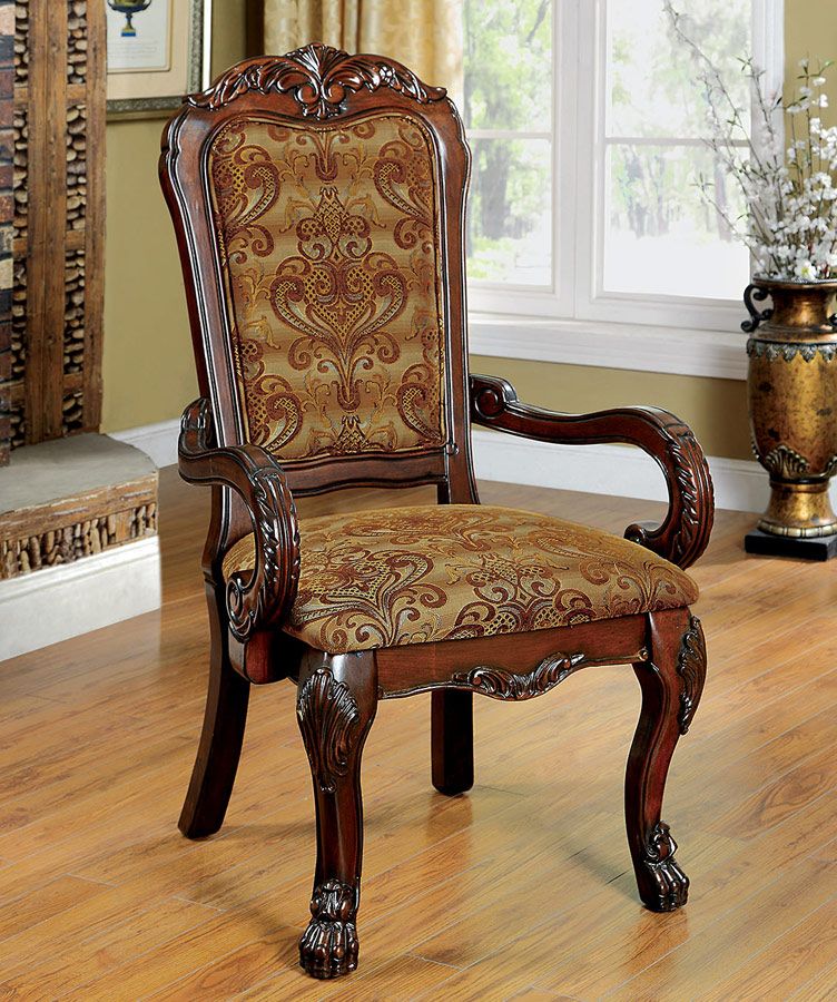 Armand Traditional Style Dining Arm Chair