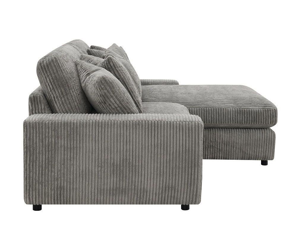 Arno Grey Corduroy Sectional