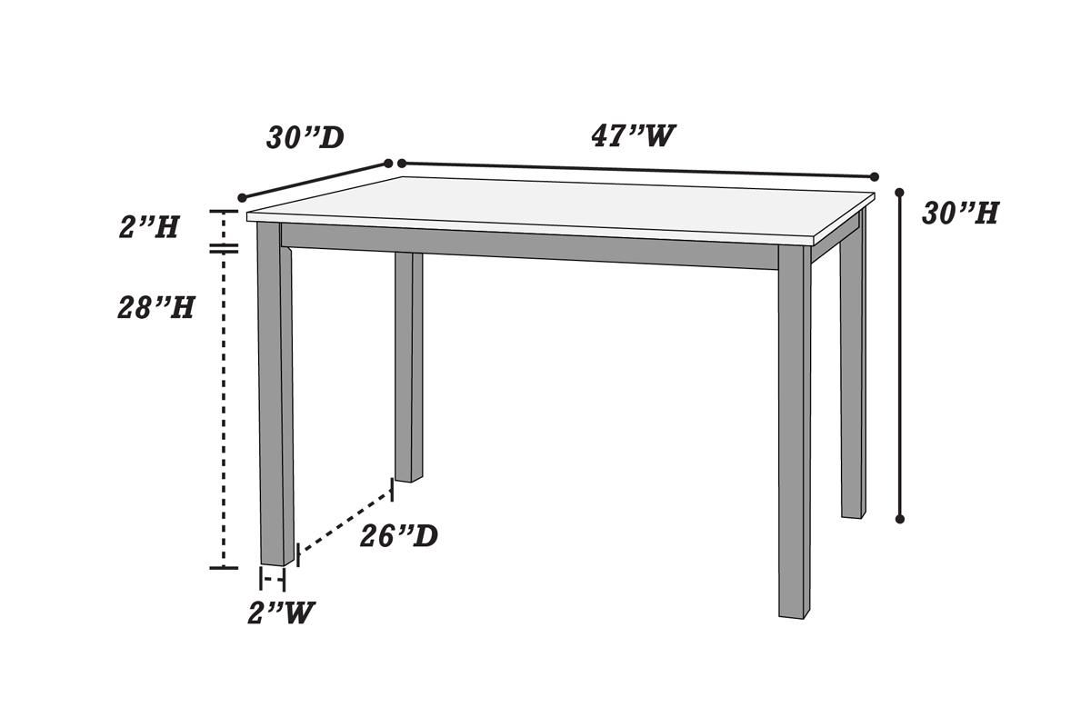 Arsho Dining Table Dimensions