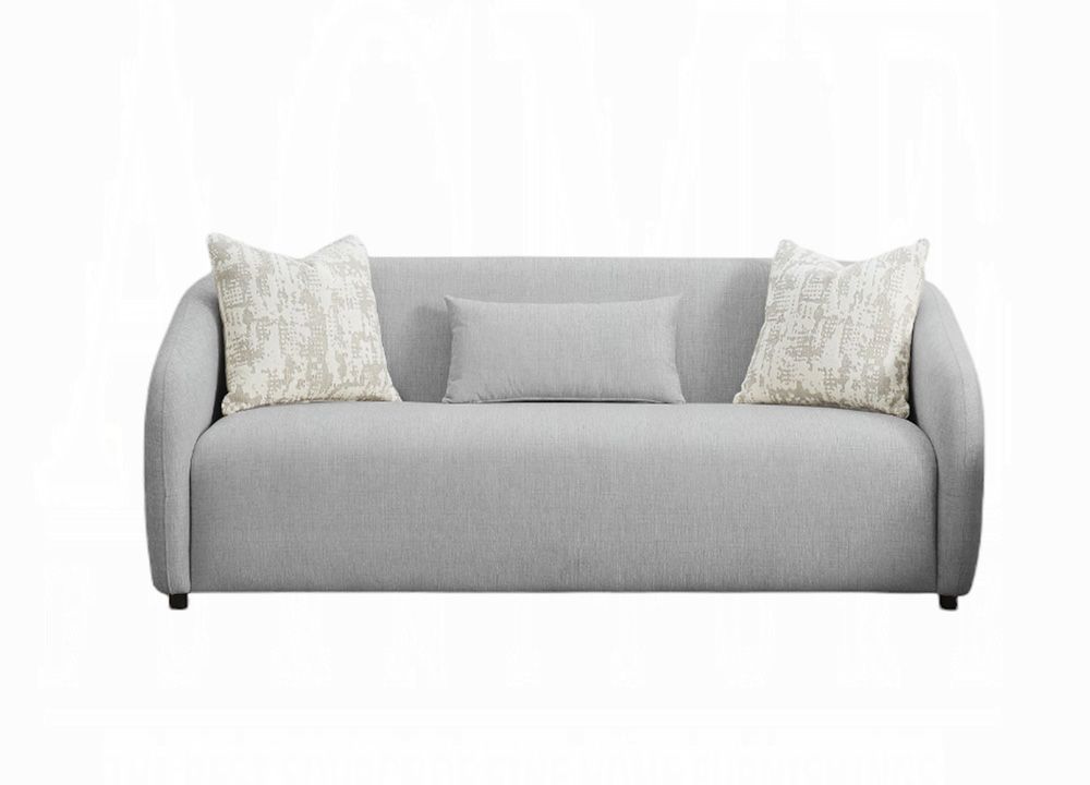 Ashford Grey Linen Modern Sofa