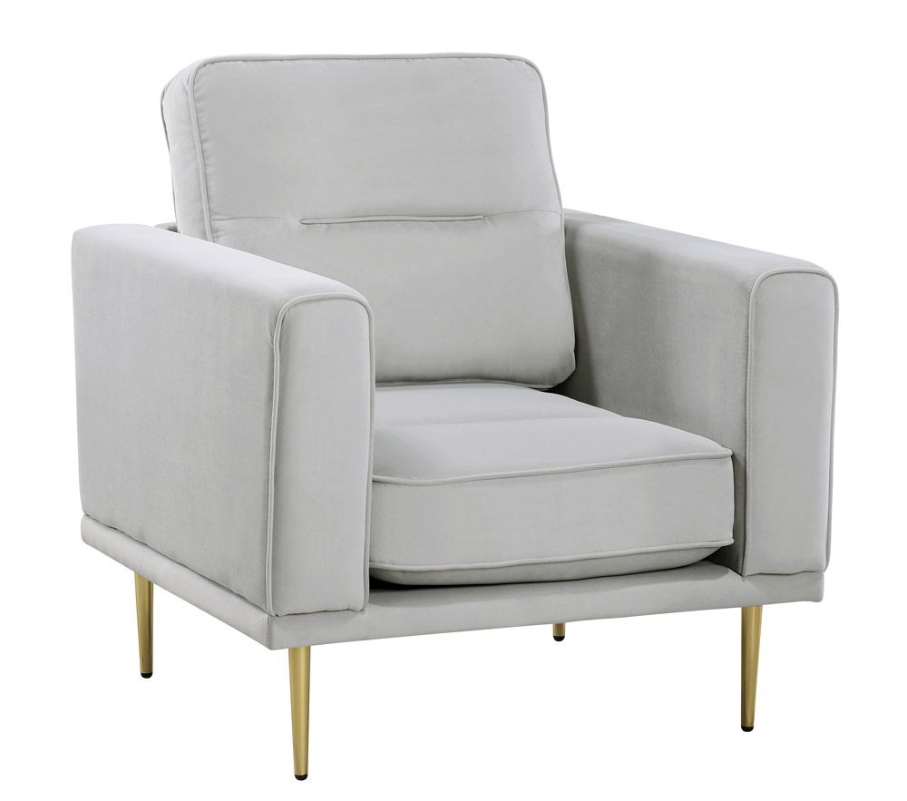 Ashford Light Grey Velvet Chair