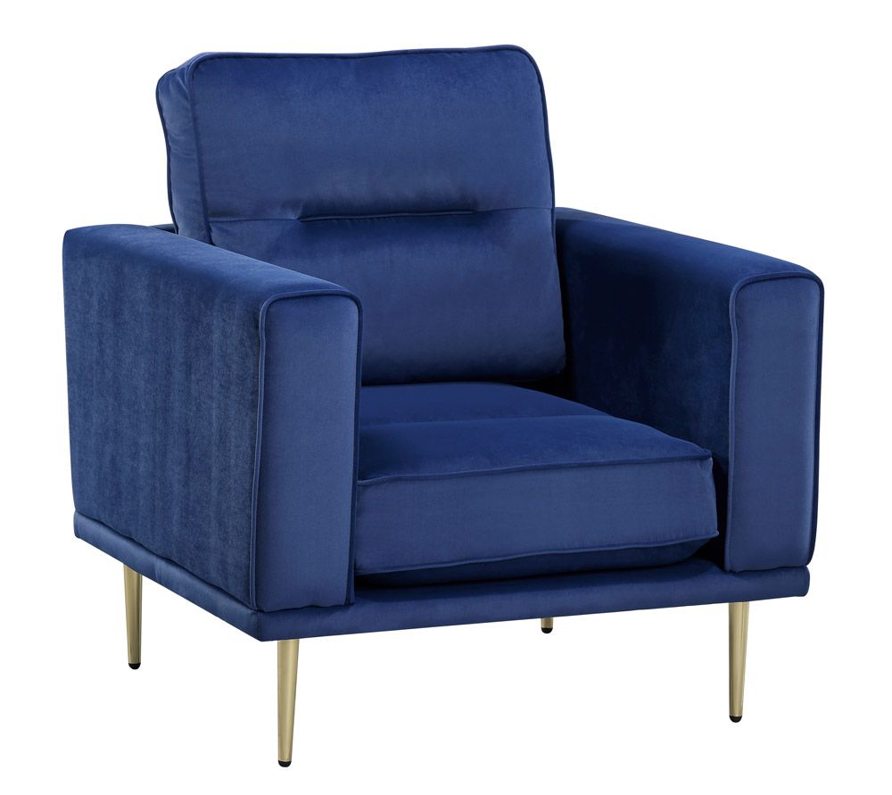 Ashford Blue Velvet Chair