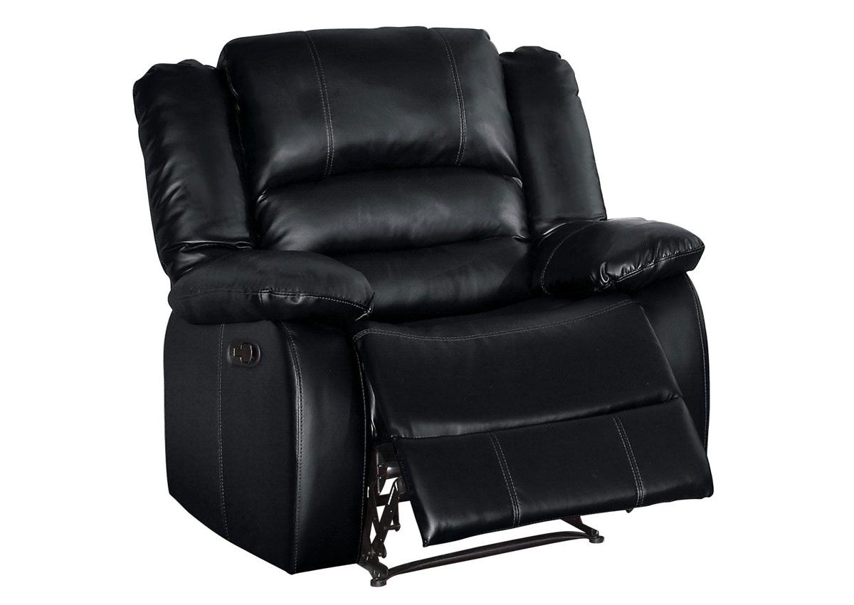 Aubrey Black Recliner Sofa