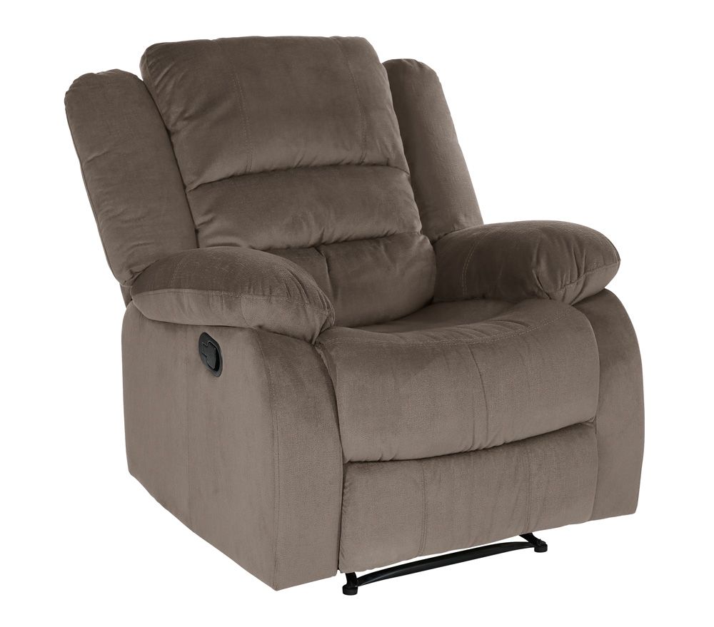 Aubrey Brown Microfiber Recliner Chair