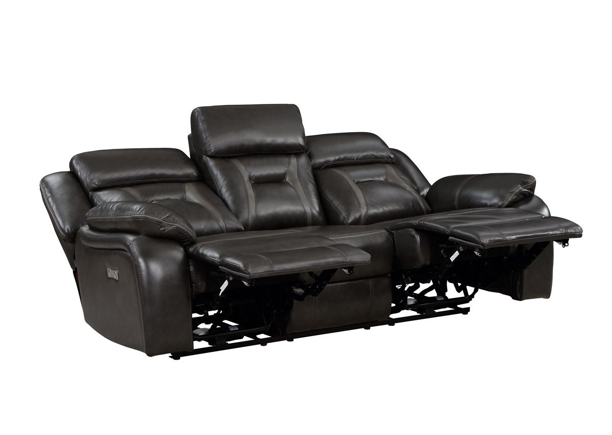 Aviator Modern Power Recliner Sofa Open