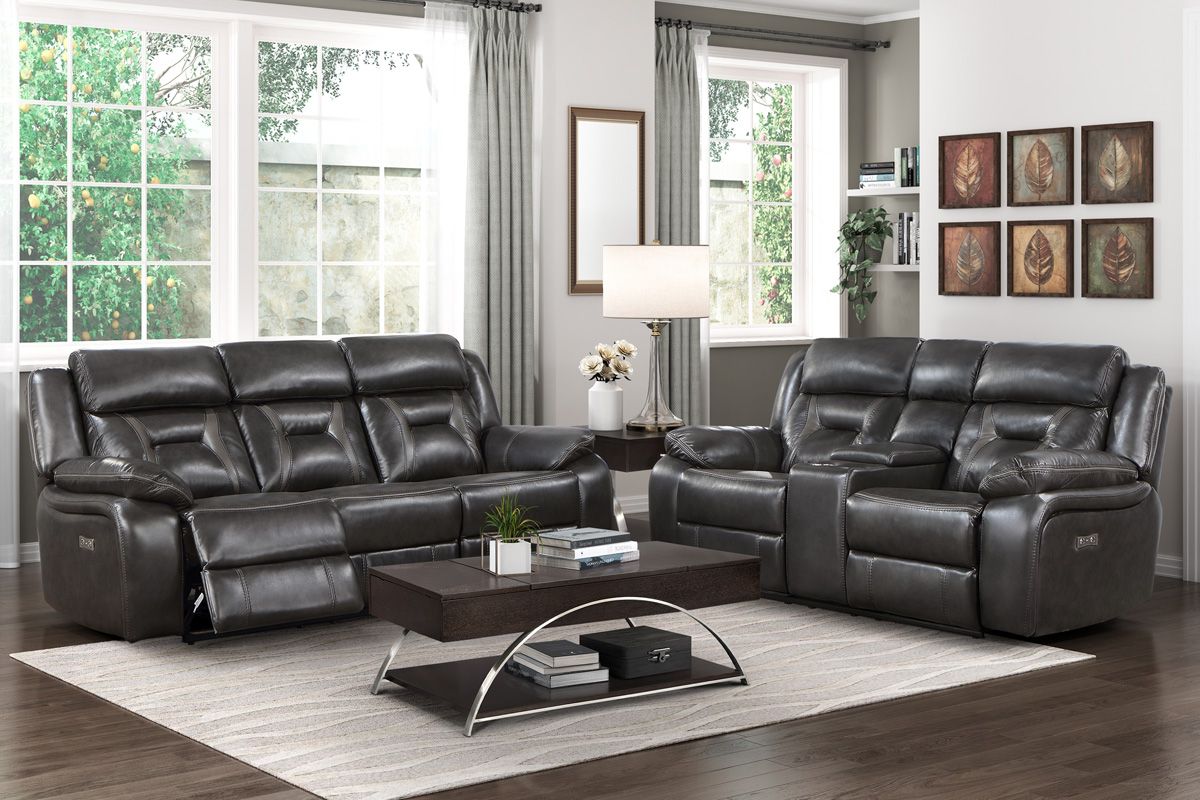 Aviator Modern Power Recliner Sofa Set